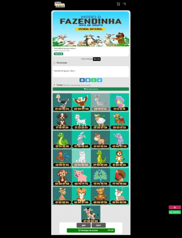 Script de Site de Rifas em PHP com fazendinha e pix - Imagem 4